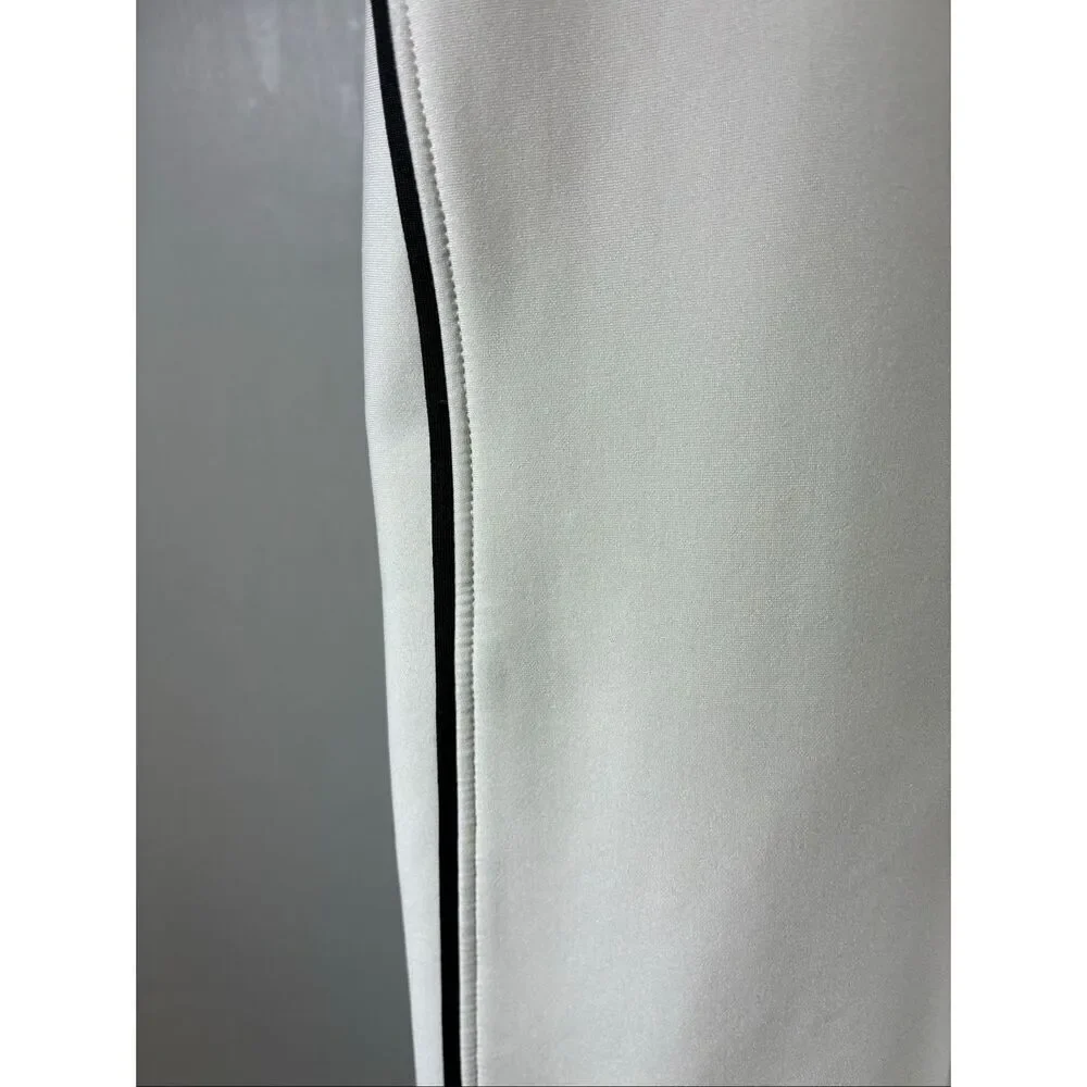 ALO Yoga Airlift High Waist Suit Up Leggings in White with Black Trim Size M
